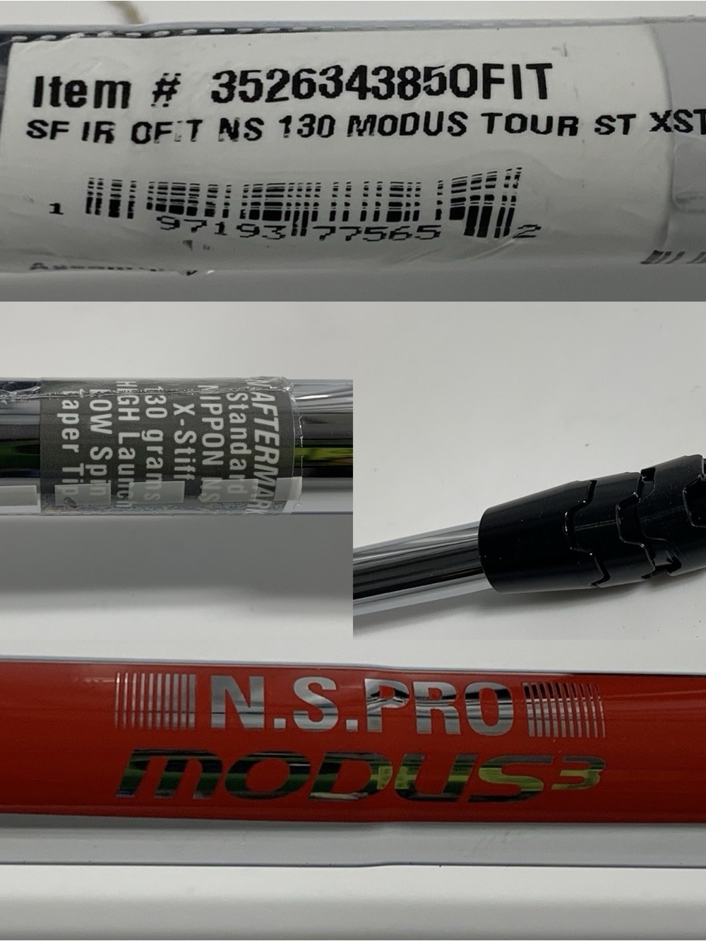 LOT Of Five (5) Golf Shafts MODUS, MODUS, KBS, KBS Tour, Project X ALL NEW View 5